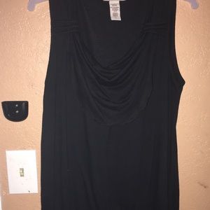 Covington Black Sleeveless Top